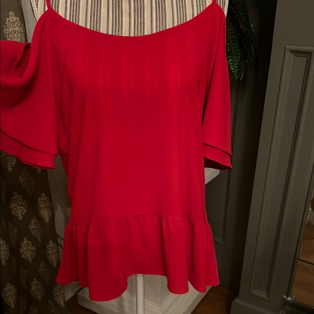Elegant Red Women's Top